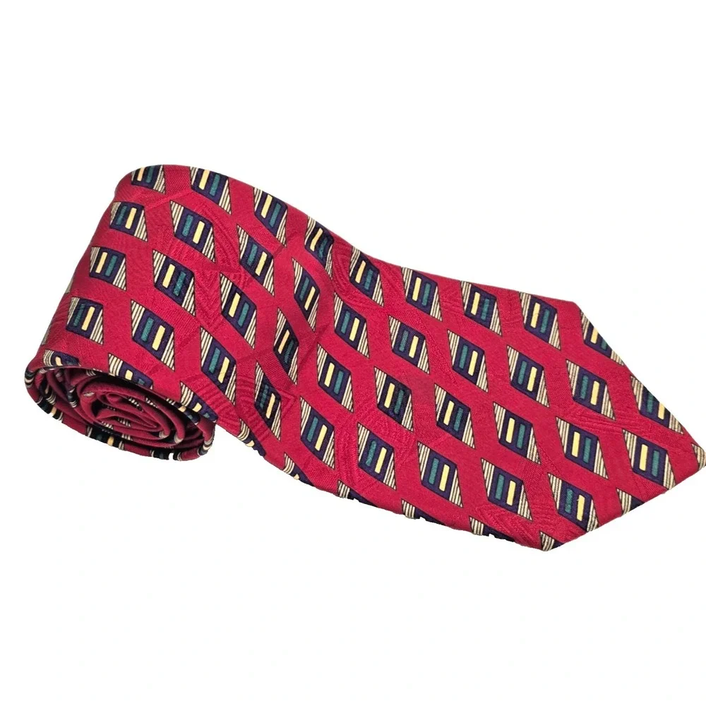 Robert Talbott Best of Class Silk Tie John's Island Club‎ Red Men's Luxury